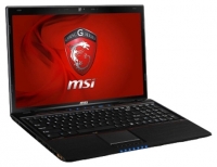 laptop MSI, notebook MSI GE60 0NC (Core i5 3210M 2500 Mhz/15.6
