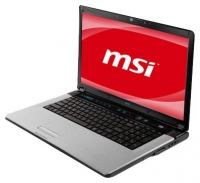 laptop MSI, notebook MSI GE700 (Core i3 370M 2400 Mhz/17