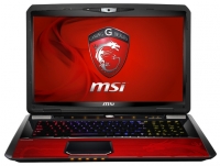 laptop MSI, notebook MSI GT70 Dragon Edition 2 Extreme processors (Core i7 Extreme 4930MX 3000 Mhz/17.3