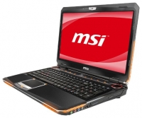 laptop MSI, notebook MSI GX660 (Core i5 460M 2530 Mhz/15.6