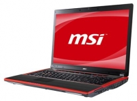 laptop MSI, notebook MSI GX740 (Core i5 460M 2530 Mhz/17.3
