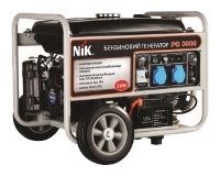 NIK PG 3000 reviews, NIK PG 3000 price, NIK PG 3000 specs, NIK PG 3000 specifications, NIK PG 3000 buy, NIK PG 3000 features, NIK PG 3000 Electric generator