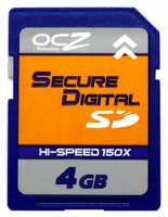 memory card OCZ, memory card OCZ OCZSD150-4GB, OCZ memory card, OCZ OCZSD150-4GB memory card, memory stick OCZ, OCZ memory stick, OCZ OCZSD150-4GB, OCZ OCZSD150-4GB specifications, OCZ OCZSD150-4GB