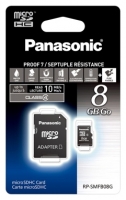 memory card Panasonic, memory card Panasonic RP-SMFB08G, Panasonic memory card, Panasonic RP-SMFB08G memory card, memory stick Panasonic, Panasonic memory stick, Panasonic RP-SMFB08G, Panasonic RP-SMFB08G specifications, Panasonic RP-SMFB08G