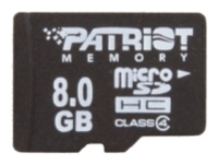 memory card Patriot Memory, memory card Patriot Memory PSF8GMCSDHC4, Patriot Memory memory card, Patriot Memory PSF8GMCSDHC4 memory card, memory stick Patriot Memory, Patriot Memory memory stick, Patriot Memory PSF8GMCSDHC4, Patriot Memory PSF8GMCSDHC4 specifications, Patriot Memory PSF8GMCSDHC4