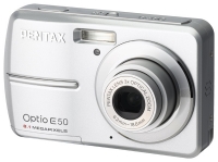 Pentax Optio E50 digital camera, Pentax Optio E50 camera, Pentax Optio E50 photo camera, Pentax Optio E50 specs, Pentax Optio E50 reviews, Pentax Optio E50 specifications, Pentax Optio E50