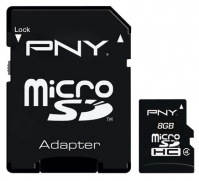 memory card PNY, memory card PNY 8GB microSDHC Class 4 + SD adapter, PNY memory card, PNY 8GB microSDHC Class 4 + SD adapter memory card, memory stick PNY, PNY memory stick, PNY 8GB microSDHC Class 4 + SD adapter, PNY 8GB microSDHC Class 4 + SD adapter specifications, PNY 8GB microSDHC Class 4 + SD adapter