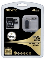 memory card PNY, memory card PNY MicroSDHC Mobility Pack 4GB, PNY memory card, PNY MicroSDHC Mobility Pack 4GB memory card, memory stick PNY, PNY memory stick, PNY MicroSDHC Mobility Pack 4GB, PNY MicroSDHC Mobility Pack 4GB specifications, PNY MicroSDHC Mobility Pack 4GB