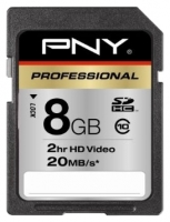 memory card PNY, memory card PNY Professional SDHC class 10 20MB/s 8GB, PNY memory card, PNY Professional SDHC class 10 20MB/s 8GB memory card, memory stick PNY, PNY memory stick, PNY Professional SDHC class 10 20MB/s 8GB, PNY Professional SDHC class 10 20MB/s 8GB specifications, PNY Professional SDHC class 10 20MB/s 8GB