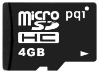 memory card PQI, memory card PQI microSDHC 4Gb Class 2 + SD adapter, PQI memory card, PQI microSDHC 4Gb Class 2 + SD adapter memory card, memory stick PQI, PQI memory stick, PQI microSDHC 4Gb Class 2 + SD adapter, PQI microSDHC 4Gb Class 2 + SD adapter specifications, PQI microSDHC 4Gb Class 2 + SD adapter