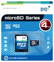 memory card PQI, memory card PQI microSDHC 4Gb Class 4 + SD adapter, PQI memory card, PQI microSDHC 4Gb Class 4 + SD adapter memory card, memory stick PQI, PQI memory stick, PQI microSDHC 4Gb Class 4 + SD adapter, PQI microSDHC 4Gb Class 4 + SD adapter specifications, PQI microSDHC 4Gb Class 4 + SD adapter