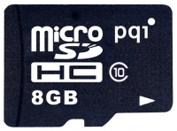 memory card PQI, memory card PQI microSDHC 8Gb Class 10 + SD adapter, PQI memory card, PQI microSDHC 8Gb Class 10 + SD adapter memory card, memory stick PQI, PQI memory stick, PQI microSDHC 8Gb Class 10 + SD adapter, PQI microSDHC 8Gb Class 10 + SD adapter specifications, PQI microSDHC 8Gb Class 10 + SD adapter