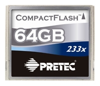 memory card Pretec, memory card Pretec 233X Compact Flash 64Gb, Pretec memory card, Pretec 233X Compact Flash 64Gb memory card, memory stick Pretec, Pretec memory stick, Pretec 233X Compact Flash 64Gb, Pretec 233X Compact Flash 64Gb specifications, Pretec 233X Compact Flash 64Gb