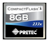 memory card Pretec, memory card Pretec 233X Compact Flash 8Gb, Pretec memory card, Pretec 233X Compact Flash 8Gb memory card, memory stick Pretec, Pretec memory stick, Pretec 233X Compact Flash 8Gb, Pretec 233X Compact Flash 8Gb specifications, Pretec 233X Compact Flash 8Gb