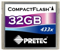 memory card Pretec, memory card Pretec 433X Compact Flash 32Gb, Pretec memory card, Pretec 433X Compact Flash 32Gb memory card, memory stick Pretec, Pretec memory stick, Pretec 433X Compact Flash 32Gb, Pretec 433X Compact Flash 32Gb specifications, Pretec 433X Compact Flash 32Gb