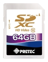 memory card Pretec, memory card Pretec SDXC Class16 64GB, Pretec memory card, Pretec SDXC Class16 64GB memory card, memory stick Pretec, Pretec memory stick, Pretec SDXC Class16 64GB, Pretec SDXC Class16 64GB specifications, Pretec SDXC Class16 64GB