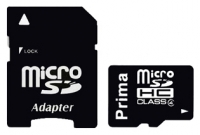 memory card Prima, memory card Prima 16GB microSDHC Class 4 + SD adapter, Prima memory card, Prima 16GB microSDHC Class 4 + SD adapter memory card, memory stick Prima, Prima memory stick, Prima 16GB microSDHC Class 4 + SD adapter, Prima 16GB microSDHC Class 4 + SD adapter specifications, Prima 16GB microSDHC Class 4 + SD adapter