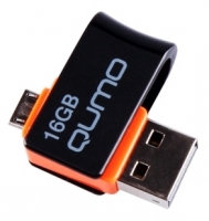 usb flash drive Qumo, usb flash Qumo Hybrid 16Gb, Qumo flash usb, flash drives Qumo Hybrid 16Gb, thumb drive Qumo, usb flash drive Qumo, Qumo Hybrid 16Gb