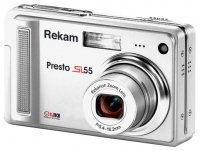 Rekam Presto-SL55 digital camera, Rekam Presto-SL55 camera, Rekam Presto-SL55 photo camera, Rekam Presto-SL55 specs, Rekam Presto-SL55 reviews, Rekam Presto-SL55 specifications, Rekam Presto-SL55