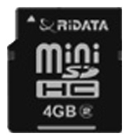 memory card RiDATA, memory card RiDATA Mini SDHC Class 2 4Gb, RiDATA memory card, RiDATA Mini SDHC Class 2 4Gb memory card, memory stick RiDATA, RiDATA memory stick, RiDATA Mini SDHC Class 2 4Gb, RiDATA Mini SDHC Class 2 4Gb specifications, RiDATA Mini SDHC Class 2 4Gb