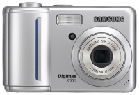 Samsung Digimax S500 digital camera, Samsung Digimax S500 camera, Samsung Digimax S500 photo camera, Samsung Digimax S500 specs, Samsung Digimax S500 reviews, Samsung Digimax S500 specifications, Samsung Digimax S500