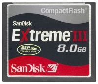 memory card Sandisk, memory card Sandisk 8GB Extreme III CompactFlash, Sandisk memory card, Sandisk 8GB Extreme III CompactFlash memory card, memory stick Sandisk, Sandisk memory stick, Sandisk 8GB Extreme III CompactFlash, Sandisk 8GB Extreme III CompactFlash specifications, Sandisk 8GB Extreme III CompactFlash