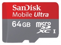 memory card Sandisk, memory card Sandisk Mobile Ultra microSDXC UHS-I 64GB, Sandisk memory card, Sandisk Mobile Ultra microSDXC UHS-I 64GB memory card, memory stick Sandisk, Sandisk memory stick, Sandisk Mobile Ultra microSDXC UHS-I 64GB, Sandisk Mobile Ultra microSDXC UHS-I 64GB specifications, Sandisk Mobile Ultra microSDXC UHS-I 64GB