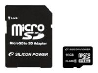 memory card Silicon Power, memory card Silicon Power micro SDHC Card 16GB Class 4 + SD adapter, Silicon Power memory card, Silicon Power micro SDHC Card 16GB Class 4 + SD adapter memory card, memory stick Silicon Power, Silicon Power memory stick, Silicon Power micro SDHC Card 16GB Class 4 + SD adapter, Silicon Power micro SDHC Card 16GB Class 4 + SD adapter specifications, Silicon Power micro SDHC Card 16GB Class 4 + SD adapter