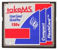memory card TakeMS, memory card TakeMS CompactFlash Card HyperSpeedQP 120x 8GB, TakeMS memory card, TakeMS CompactFlash Card HyperSpeedQP 120x 8GB memory card, memory stick TakeMS, TakeMS memory stick, TakeMS CompactFlash Card HyperSpeedQP 120x 8GB, TakeMS CompactFlash Card HyperSpeedQP 120x 8GB specifications, TakeMS CompactFlash Card HyperSpeedQP 120x 8GB