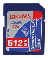 memory card TakeMS, memory card TakeMS SD Card HighSpeed 60x 512Mb, TakeMS memory card, TakeMS SD Card HighSpeed 60x 512Mb memory card, memory stick TakeMS, TakeMS memory stick, TakeMS SD Card HighSpeed 60x 512Mb, TakeMS SD Card HighSpeed 60x 512Mb specifications, TakeMS SD Card HighSpeed 60x 512Mb
