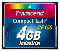 memory card Transcend, memory card Transcend TS4GCF150, Transcend memory card, Transcend TS4GCF150 memory card, memory stick Transcend, Transcend memory stick, Transcend TS4GCF150, Transcend TS4GCF150 specifications, Transcend TS4GCF150