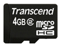 memory card Transcend, memory card Transcend TS4GUSDC2, Transcend memory card, Transcend TS4GUSDC2 memory card, memory stick Transcend, Transcend memory stick, Transcend TS4GUSDC2, Transcend TS4GUSDC2 specifications, Transcend TS4GUSDC2