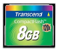 memory card Transcend, memory card Transcend TS8GCF120, Transcend memory card, Transcend TS8GCF120 memory card, memory stick Transcend, Transcend memory stick, Transcend TS8GCF120, Transcend TS8GCF120 specifications, Transcend TS8GCF120