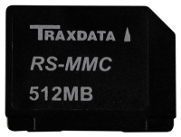 memory card Traxdata, memory card Traxdata RS-MMC 512Mb, Traxdata memory card, Traxdata RS-MMC 512Mb memory card, memory stick Traxdata, Traxdata memory stick, Traxdata RS-MMC 512Mb, Traxdata RS-MMC 512Mb specifications, Traxdata RS-MMC 512Mb