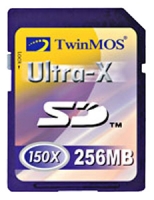 memory card TwinMOS, memory card TwinMOS Ultra-X SD Card 256Mb 150X, TwinMOS memory card, TwinMOS Ultra-X SD Card 256Mb 150X memory card, memory stick TwinMOS, TwinMOS memory stick, TwinMOS Ultra-X SD Card 256Mb 150X, TwinMOS Ultra-X SD Card 256Mb 150X specifications, TwinMOS Ultra-X SD Card 256Mb 150X