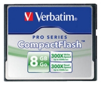 memory card Verbatim, memory card Verbatim CompactFlash PRO 300X 8GB, Verbatim memory card, Verbatim CompactFlash PRO 300X 8GB memory card, memory stick Verbatim, Verbatim memory stick, Verbatim CompactFlash PRO 300X 8GB, Verbatim CompactFlash PRO 300X 8GB specifications, Verbatim CompactFlash PRO 300X 8GB