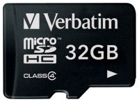 memory card Verbatim, memory card Verbatim microSDHC Class 4 Card 32GB, Verbatim memory card, Verbatim microSDHC Class 4 Card 32GB memory card, memory stick Verbatim, Verbatim memory stick, Verbatim microSDHC Class 4 Card 32GB, Verbatim microSDHC Class 4 Card 32GB specifications, Verbatim microSDHC Class 4 Card 32GB