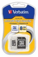 memory card Verbatim, memory card Verbatim microSDHC Class 4 Card 8GB + SD adapter, Verbatim memory card, Verbatim microSDHC Class 4 Card 8GB + SD adapter memory card, memory stick Verbatim, Verbatim memory stick, Verbatim microSDHC Class 4 Card 8GB + SD adapter, Verbatim microSDHC Class 4 Card 8GB + SD adapter specifications, Verbatim microSDHC Class 4 Card 8GB + SD adapter