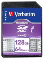 memory card Verbatim, memory card Verbatim SDXC Class 10 UHS-1 128GB, Verbatim memory card, Verbatim SDXC Class 10 UHS-1 128GB memory card, memory stick Verbatim, Verbatim memory stick, Verbatim SDXC Class 10 UHS-1 128GB, Verbatim SDXC Class 10 UHS-1 128GB specifications, Verbatim SDXC Class 10 UHS-1 128GB