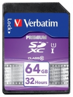 memory card Verbatim, memory card Verbatim SDXC Class 10 UHS-1 64GB, Verbatim memory card, Verbatim SDXC Class 10 UHS-1 64GB memory card, memory stick Verbatim, Verbatim memory stick, Verbatim SDXC Class 10 UHS-1 64GB, Verbatim SDXC Class 10 UHS-1 64GB specifications, Verbatim SDXC Class 10 UHS-1 64GB